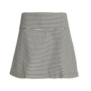 RED Valentino- Black & White Checkered Mini Skirt